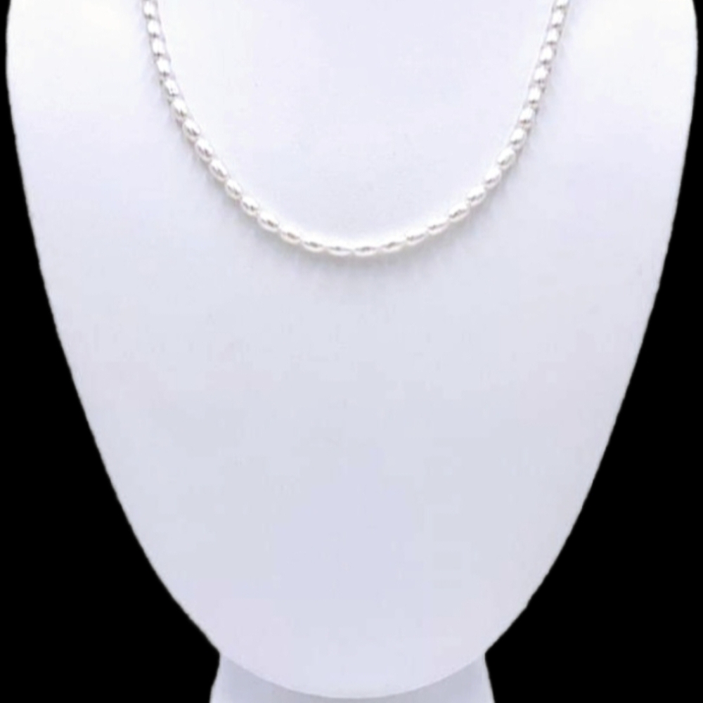 Nicky Butler Silver 18” Freshwater Cultured Rice Pearl Necklace NB Designer NWT - Picture 7 of 16